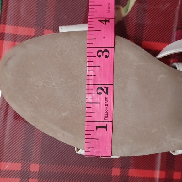 Hugo Boss Cream Leather Sandals with Zebra Print - Picture 9 of 9